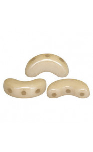 Les perles par Puca® Arcos beads Opaque beige ceramic look 03000/14413